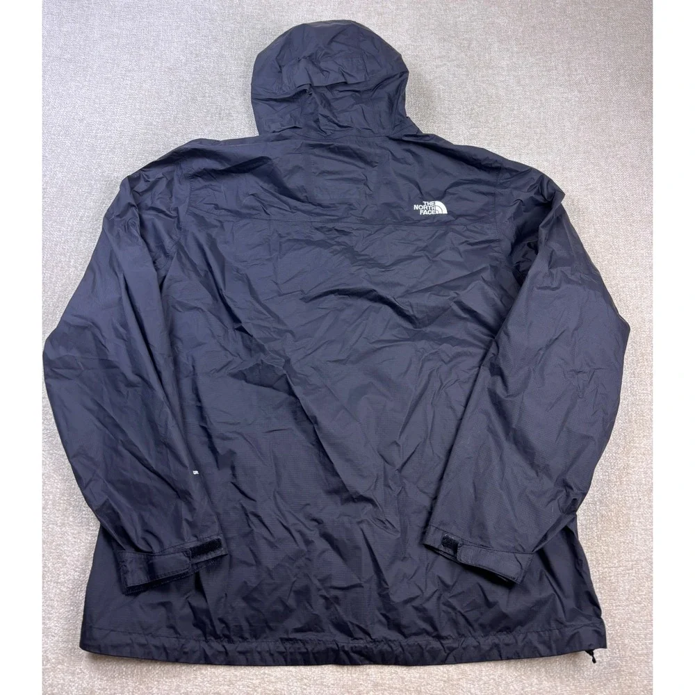 The North Face Mens DryVent Rain Jacket Black XL Hooded Shell